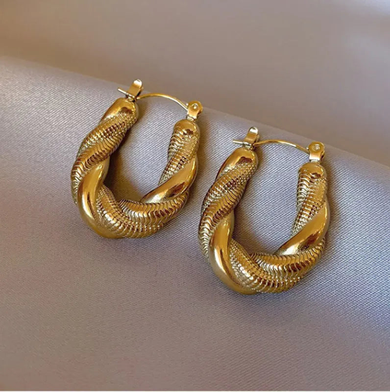 Twisted Elegance Hoops