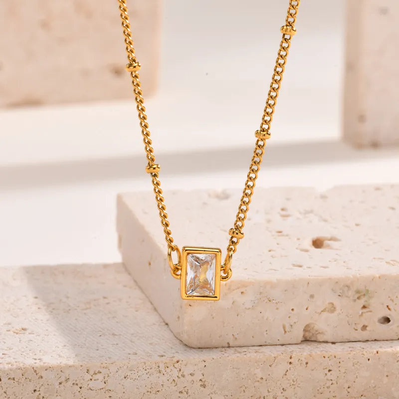 Luxury Zircon Pendant Necklace